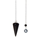 Pendule Cône Lisse en Obsidienne noire 5