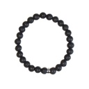 Bracelet Pierre de lave Perles rondes 8 mm Poignet large 6