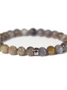 Bracelet Labradorite Perles rondes 8 mm Poignet large 3