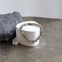 Bracelet Labradorite Perles rondes 8 mm Poignet large 5