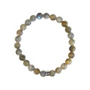 Bracelet Labradorite Perles rondes 8 mm Poignet large 6