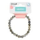 Bracelet Labradorite Perles rondes 8 mm Poignet large 8