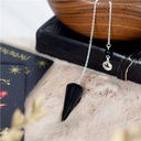 Pendule Cône Lisse en Obsidienne noire 7