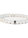 Bracelet Pierre de lune Perles rondes 8 mm Poignet large 3