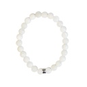 Bracelet Pierre de lune Perles rondes 8 mm Poignet large 6
