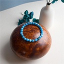 Bracelet Apatite Perles rondes 8 mm Poignet large 5