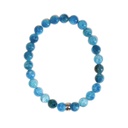 Bracelet Apatite Perles rondes 8 mm Poignet large 6
