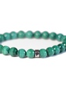 Bracelet Malachite Perles rondes 8 mm Poignet large 3