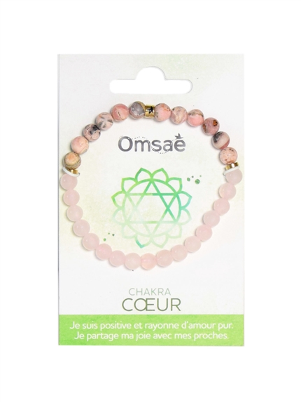 Bracelet Chakra du Coeur Perles rondes 6 mm 3
