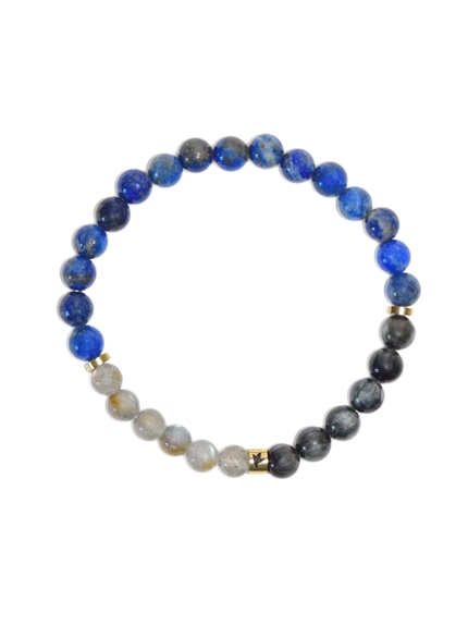 Bracelet Chakra du 3ème oeil Perles rondes 6 mm 2
