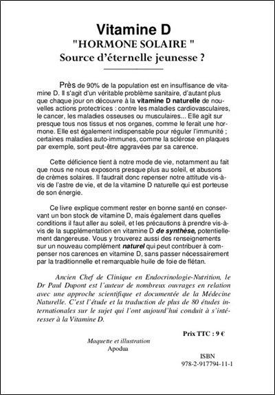 Vitamine D - Source d'éternelle jeunesse ? 2