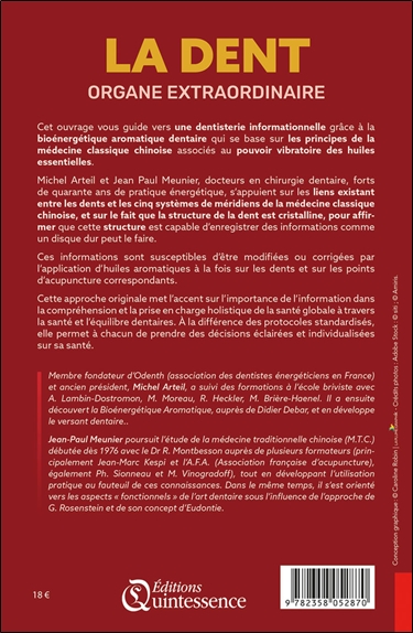 La dent organe extraordinaire - Dentisterie informationnelle - Bioénergétique aromatique dentaire - Médecine chinoise 2