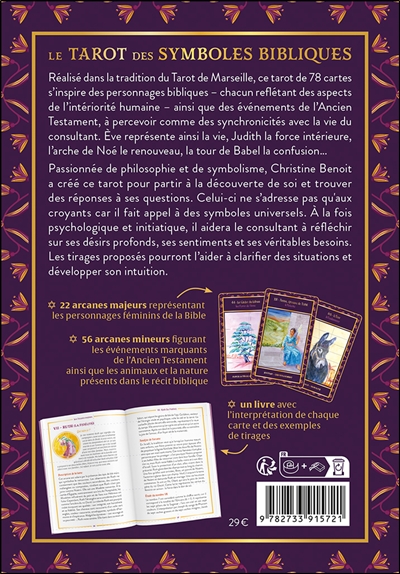 Le Tarot des symboles bibliques - Le livre & 78 lames - Coffret 2