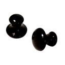 Gua sha Mushrooms en Obsidienne Noire Assortiment de 2 8