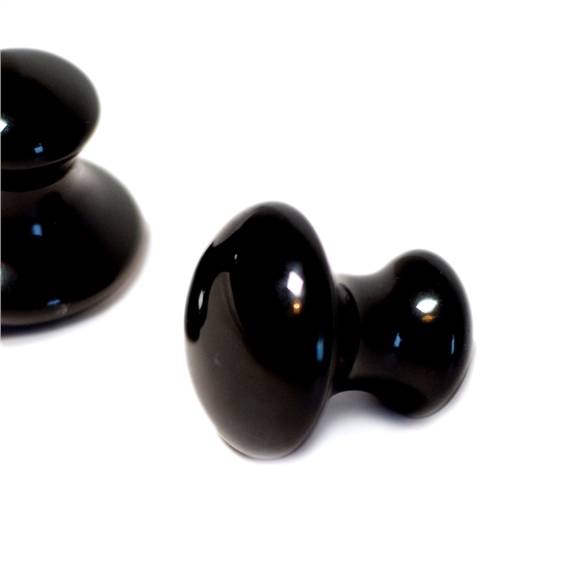 Gua sha Mushrooms en Obsidienne Noire Assortiment de 2 9