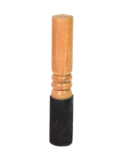 Bâton pour Bol Chantant Bois et Daim 15 cm 2