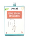Pendule Hexagonal en Cristal de roche et charm Etoile 3