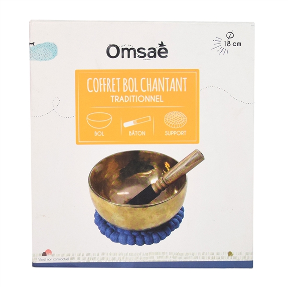Coffret Bol Chantant Traditionnel Diamètre 18 cm 8