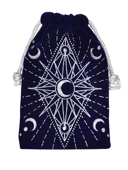 Bourse pour Cartes de Tarot Bleue 2