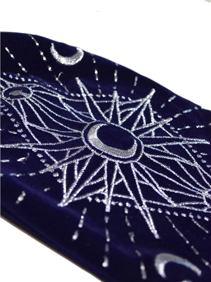 Bourse pour Cartes de Tarot Bleue 3