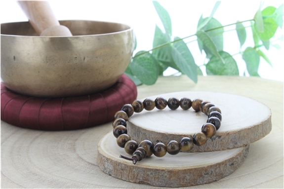 Bracelet Mala en Oeil de Tigre