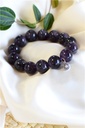 Bracelet Améthyste Perles rondes 14 mm