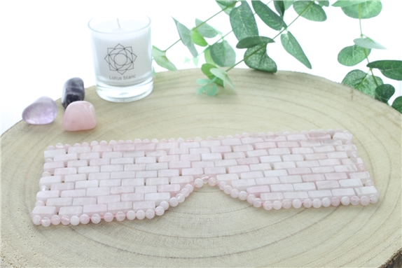 Masque Relaxant pour les Yeux en Quartz Rose
