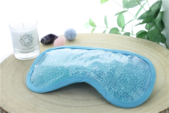 Masque Relaxant pour les Yeux en Billes de gel Bleu