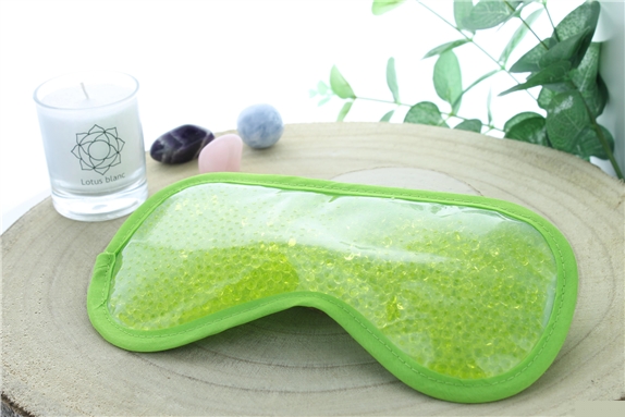 Masque Relaxant pour les Yeux en Billes de gel Vert
