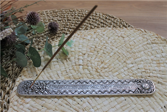 Porte-encens Bâton en Métal Motif Triangle