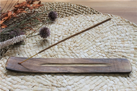 Porte encens Bâton en Bois de manguier Classique 25 cm
