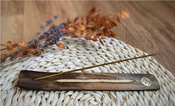 Porte-encens Bâton en Bois de manguier Motif Om