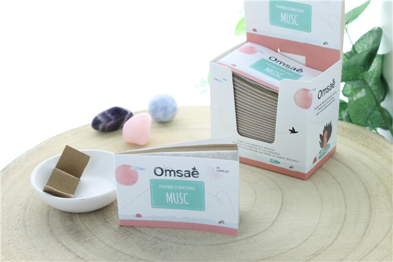 Carnet de Papier d'encens Musc
