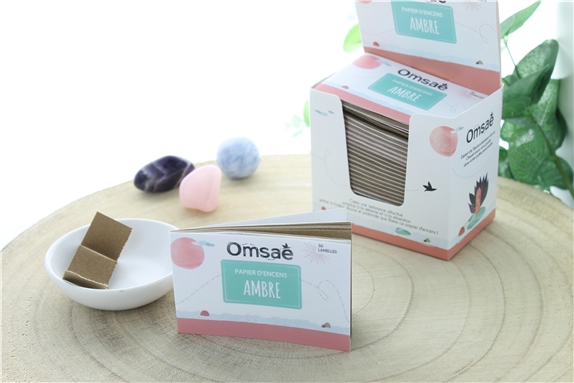 Carnet de Papier d'encens Ambre