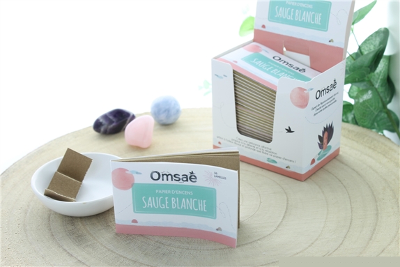 Carnet de Papier d'encens Sauge Blanche
