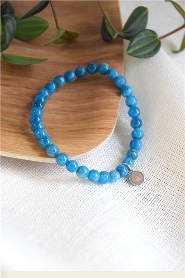 Bracelet Apatite Perles Rondes 6 mm