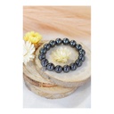 Bracelet Hématite Reconstituée Perles Rondes 12 mm