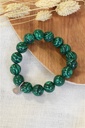 Bracelet Malachite Reconstituée Perles Rondes 12 mm
