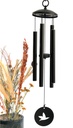 Carillon à vent Noir Oiseau 77 cm