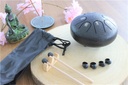 Mini Tongue Drum Noir Diamètre 15 cm
