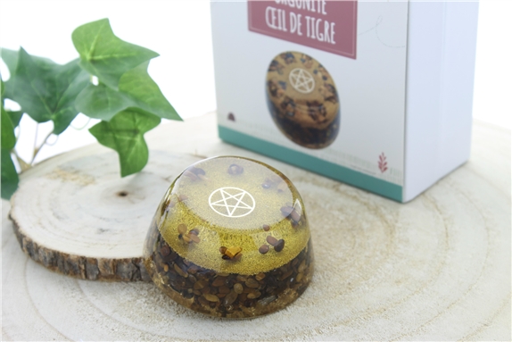 [3660341699348] Tower Buster Orgonite Oeil de Tigre Pentacle
