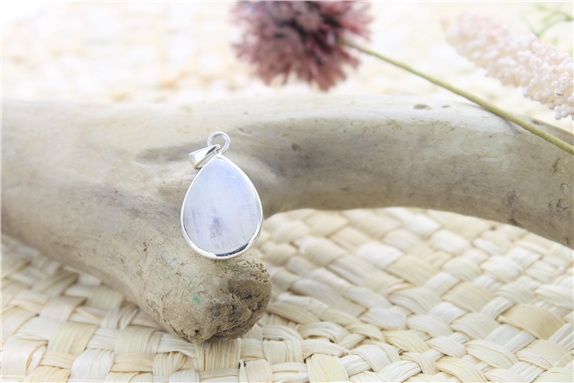 Pendentif Pierre de Lune Argent 925 Forme goutte Petit modèle
