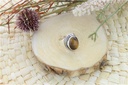 Bague Oeil de Tigre Argent 925 Manika T54