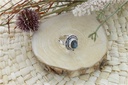Bague Labradorite Argent 925 Ronde T52