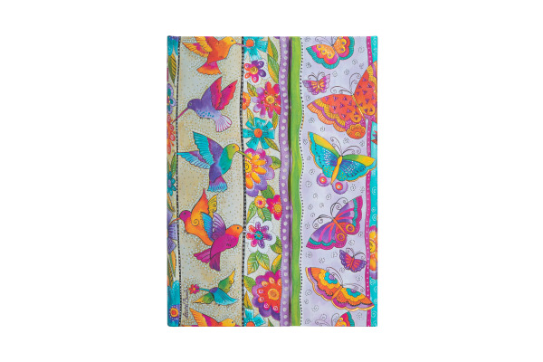 Carnets à couverture rigide - Colibris et Papillons - Midi - Ligné