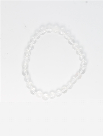 Bracelet Cristal de Roche Perles rondes 6 mm