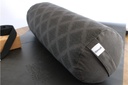 Bolster de yoga noir en kapok