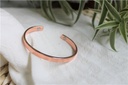 Bracelet cuivre avec Aimants Jonc plat