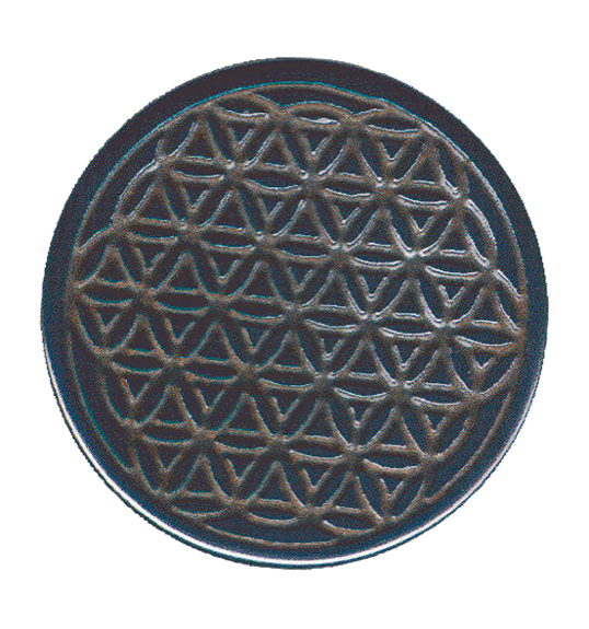 Fleur de Vie Hématite - diam. 4 cm