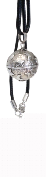 Bola de grossesse Lunes et étoiles - Argent 925